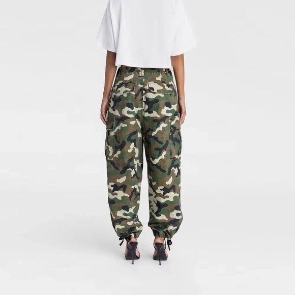 KBB by KAHLANA Women's Mid-Rise Straight Leg 'The Cargo Jogger' Camo XXL NWOT - Picture 2 of 7